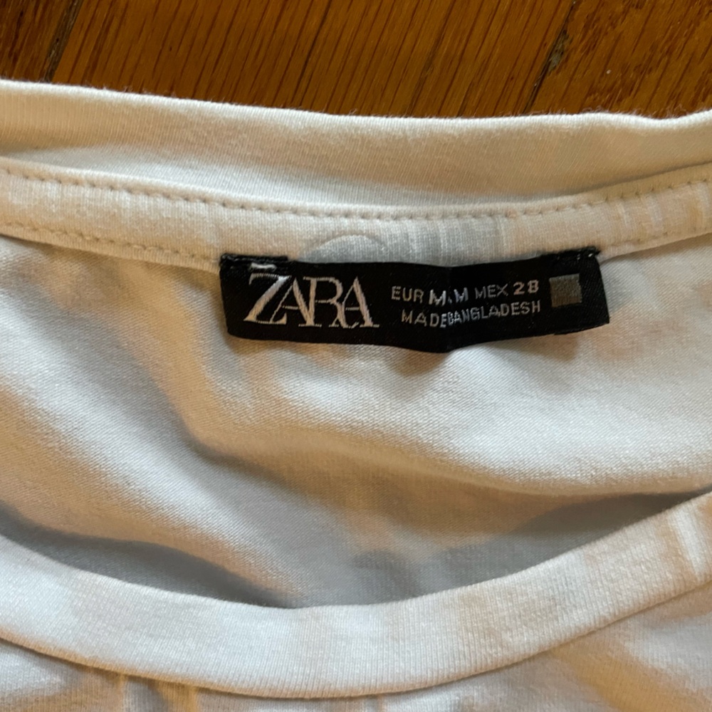 3  Zara crew neck t shirt - Picture 6 of 8